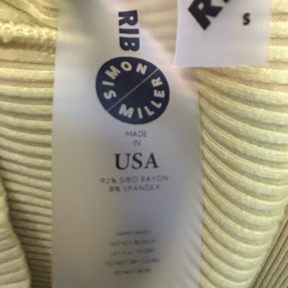 Simon Miller Anz Rib Cutout Long Sleeve Dress in kiwi (lime green) - Picture 14 of 15